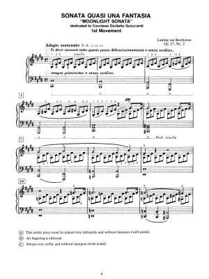 Moonlight Sonata, Opus 27, No. 2 (First Movement) - Beethoven/Palmer