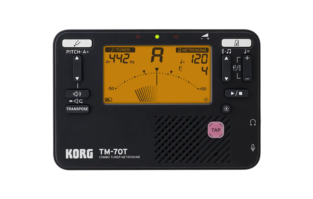 Handheld Tuner and Metronome Combo - Black
