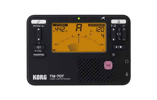 Korg - Handheld Tuner and Metronome Combo - Black