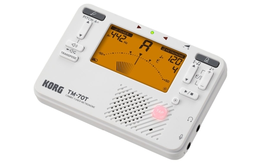 Korg - Handheld Tuner and Metronome Combo - White