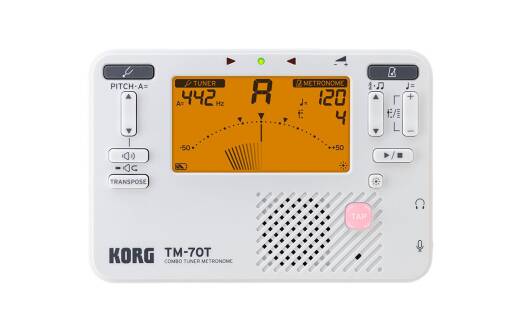 Korg - Handheld Tuner and Metronome Combo - White
