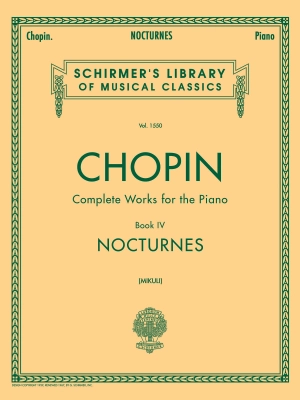G. Schirmer Inc. - Nocturnes - Chopin/Mikuli - Piano - Book