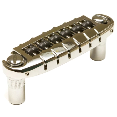 Graph Tech - ResoMax NW2 Adjustable Wraparound Bridge with String Saver Saddles - Chrome (Metric)