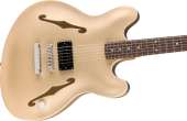 Tom DeLonge Starcaster, Rosewood Fingerboard, Chrome Hardware - Satin Shoreline Gold