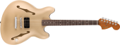 Fender - Tom DeLonge Starcaster, Rosewood Fingerboard, Chrome Hardware - Satin Shoreline Gold