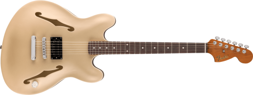 Fender - Starcaster signature Tom DeLonge (touche en palissandre, quincaillerie chrome,fini Shoreline dor satin)