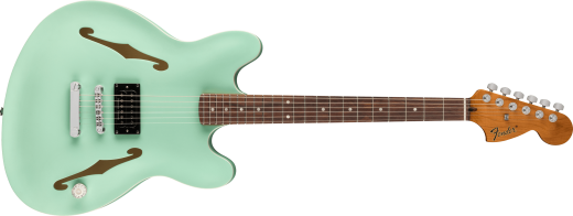 Fender - Starcaster signature Tom DeLonge (touche en palissandre, quincaillerie chrome,fini vert Surf satin)