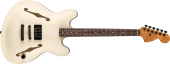 Fender - Tom DeLonge Starcaster, Rosewood Fingerboard, Black Hardware - Satin Olympic White