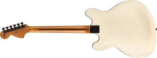 Tom DeLonge Starcaster, Rosewood Fingerboard, Black Hardware - Satin Olympic White