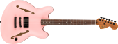 Fender - Tom DeLonge Starcaster, Rosewood Fingerboard, Black Hardware - Satin Shell Pink