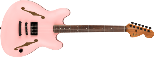 Fender - Tom DeLonge Starcaster, Rosewood Fingerboard, Black Hardware - Satin Shell Pink