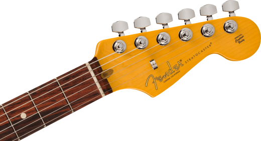 Stratocaster American ProfessionalII Thinline (fini translucide Surf vert, touche en palissandre, tui inclus)