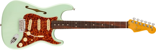 Fender - American Professional II Stratocaster Thinline, Rosewood Fingerboard with Case - Transparent Surf Green