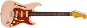 Fender - American Professional II Stratocaster Thinline, Rosewood Fingerboard with Case - Transparent Shell Pink