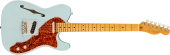 Fender - Limited Edition American Professional II Telecaster Thinline, Maple Fingerboard with Case - Transparent Daphne Blue