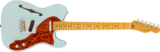 Fender - Limited Edition American Professional II Telecaster Thinline, Maple Fingerboard with Case - Transparent Daphne Blue