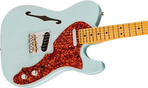 Limited Edition American Professional II Telecaster Thinline, Maple Fingerboard with Case - Transparent Daphne Blue