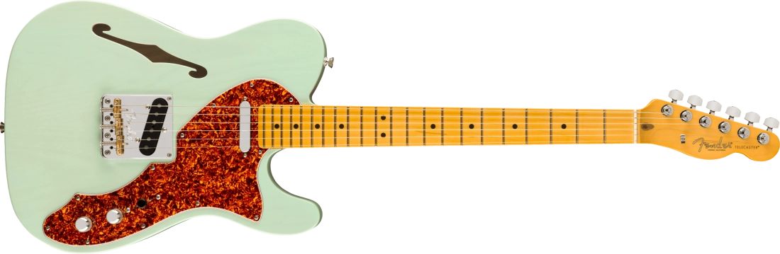 Limited Edition American Professional II Telecaster Thinline, Maple Fingerboard with Case - Transparent Surf Green