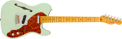 Fender - Limited Edition American Professional II Telecaster Thinline, Maple Fingerboard with Case - Transparent Surf Green