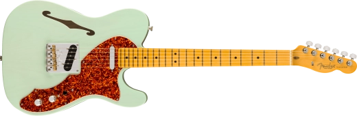 Fender - Limited Edition American Professional II Telecaster Thinline, Maple Fingerboard with Case - Transparent Surf Green