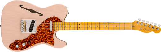Fender - Limited Edition American Professional II Telecaster Thinline, Maple Fingerboard with Case - Transparent Shell Pink