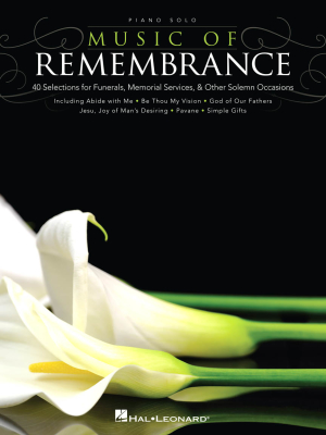 Hal Leonard - Music of Remembrance - Piano - Book
