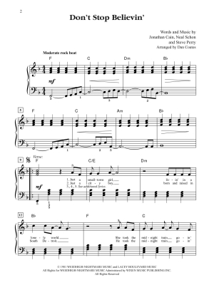 Don\'t Stop Believin\' - Journey/Coates - Easy Piano - Sheet Music