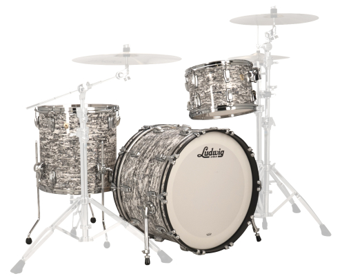 Ludwig Drums - Classic Maple Fab 22 3-Piece Shell Pack (22,13,16) - White Abalone