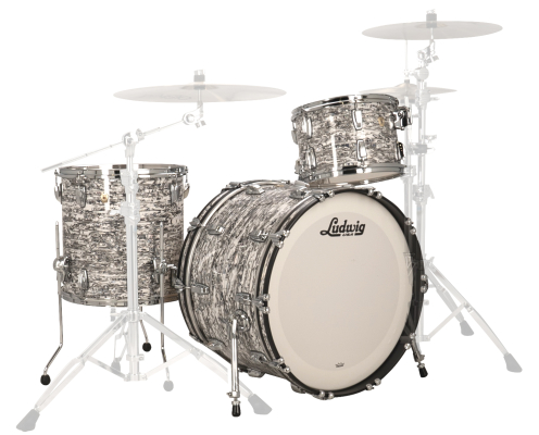Ludwig Drums - Classic Maple Pro Beat 3-Piece Shell Pack (24,13,16) - White Abalone