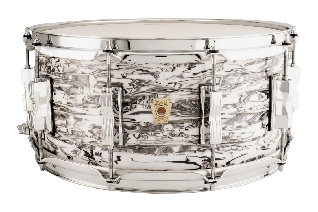 Classic Maple 6.5x14\'\' Snare Drum - White Abalone