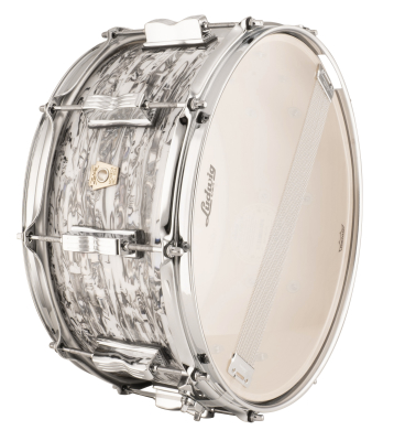 Classic Maple 6.5x14\'\' Snare Drum - White Abalone