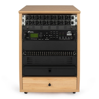 Frameworks Elite Angled 12U Studio Rack - Maple