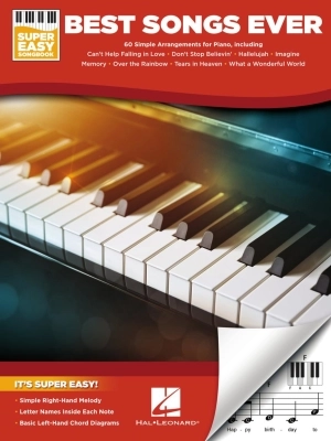 Hal Leonard - Best Songs Ever: Super Easy Songbook - Easy Piano - Book