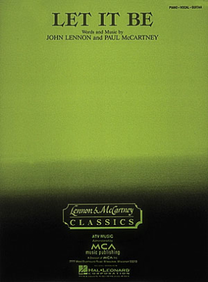 Hal Leonard - Let It Be - Lennon, McCartney - Piano/Vocal/Guitar - Sheet Music