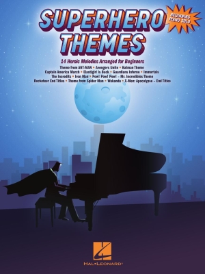 Superhero Themes: 14 Heroic Melodies Arranged for Beginners - Piano - Book