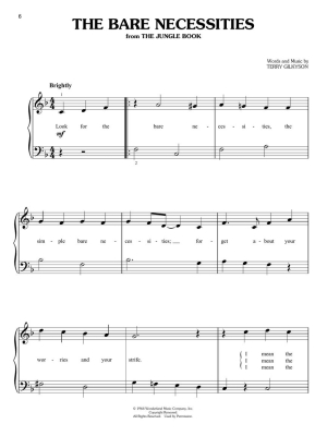 Simple Disney Songs: The Easiest Easy Piano Songs - Easy Piano - Book