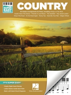 Hal Leonard - Country: Super Easy Songbook - Easy Piano - Book