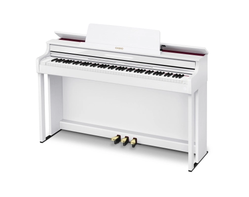 Casio - AP-550 Celviano 88-Key Digital Piano - White with Cabinet and Bench