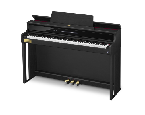 Casio - AP-750 Celviano 88-Key Digital Piano - Black with Cabinet and Bench