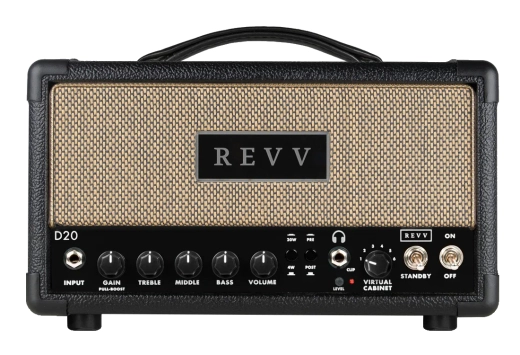 Revv - D20TS 20/4 Watt Tube Head - Black Tolex