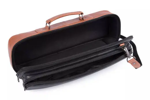 B-Foot and C-Foot Flute Case - Brown and Black