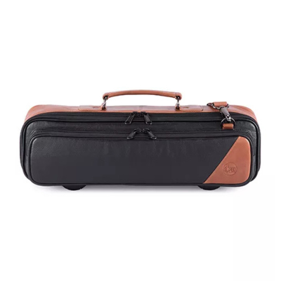 B-Foot and C-Foot Flute Case - Brown and Black