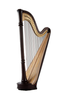 Style 85 CG Pedal Harp - Mahogany