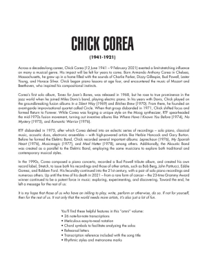 Chick Corea Omnibook For Piano - Book