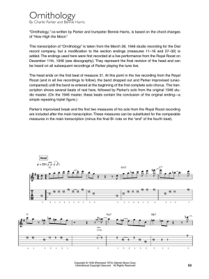 Charlie Parker for Guitar - Voelpel - Guitar TAB - Book