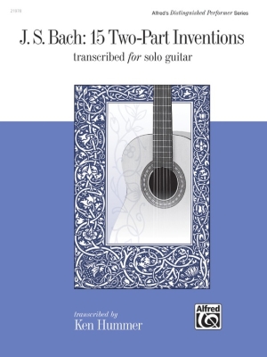 Alfred Publishing - 15 Two-Part Inventions (transcrites pour guitare solo) Bach, Hummer Guitare classique Livre