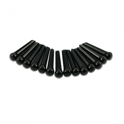 WD Music - Traditional Bridge Pins - Black (50 Pack)