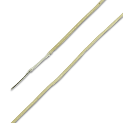 WD Music - Gavitt Single Conductor Vintage Cloth Wire - 1 Foot (White)