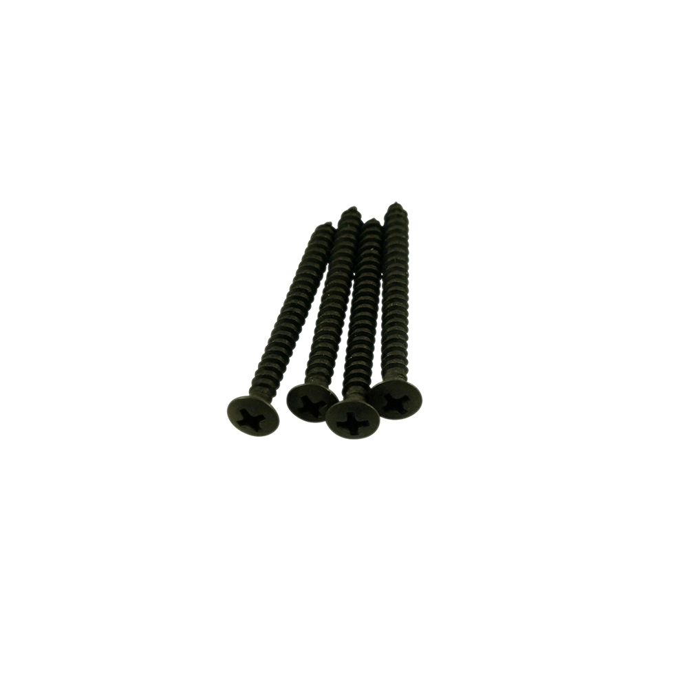 Neck Screw for Fender Style Guitars and Basses - Black (4 Pack)