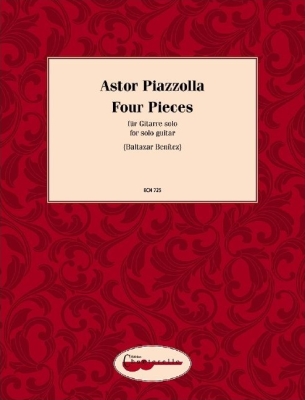 Edition Chanterelle - Four Pieces - Piazzolla/Benitez - Classical Guitar - Book